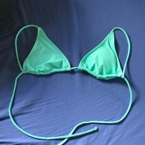 Aqua tie bathing suit